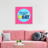 Funny Inspiration Squeeze The Day Lemon Art Leinwanddruck (Insitu (Wohnzimmer))