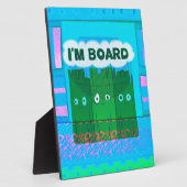 Funny Inspirational Graphic Ich langweile mich Tex Fotoplatte (Seite)