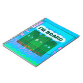 Funny Inspirational Graphic Ich langweile mich Tex Notizblock (Linke Seite)