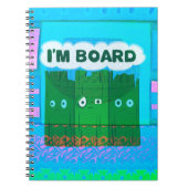 Funny Inspirational Graphic Ich langweile mich Tex Notizblock (Vorderseite)