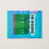 Funny Inspirational Graphic Ich langweile mich Tex Puzzle (Horizontal)