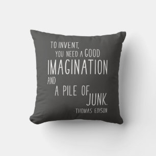 Funny Inspirational Imagination Zitat Kissen