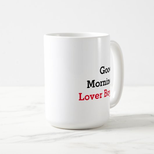 Funny Inspirational Lover Boy Coffee Tasse (VorderseiteRechts)