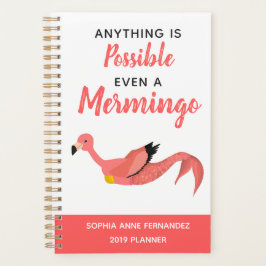 Funny Inspirational Mermaid Flamingo Mermingo Planer