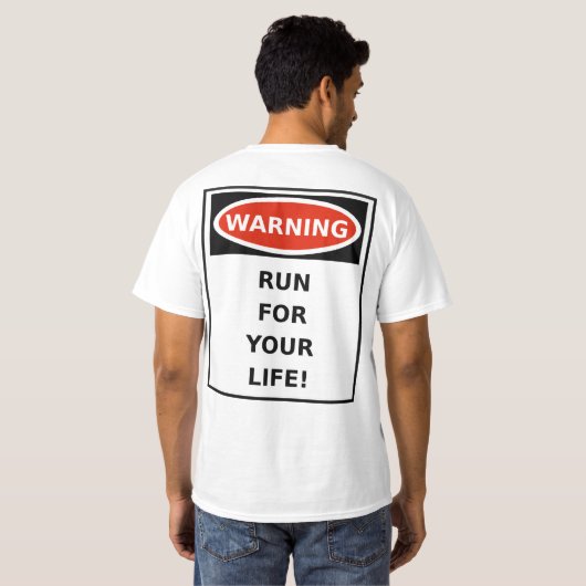Funny inspirierend Lauf oder Rennen Shirt (Schwarz voll)