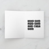 Funny inspirierende Glückwünsche Karte (Innenseite)