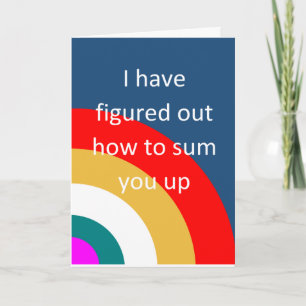 Funny inspirierende Glückwünsche Karte