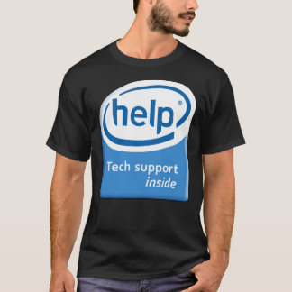 Funny Intel Parody Logo Computer Tech Support Esca T-Shirt