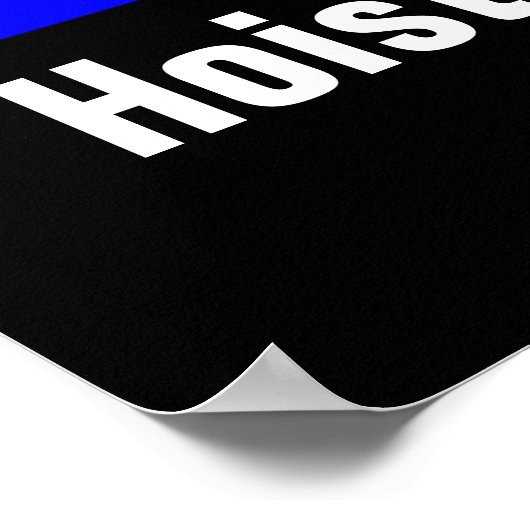 Funny International Maritime Whiskey Signal Flag Poster (Ecke)