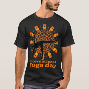 Funny International Yoga Day Design for Women Men T-Shirt