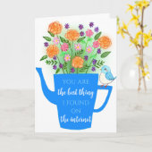 Funny Internet Love Anniversary Valentines Day Karte (Gelbe Blume)