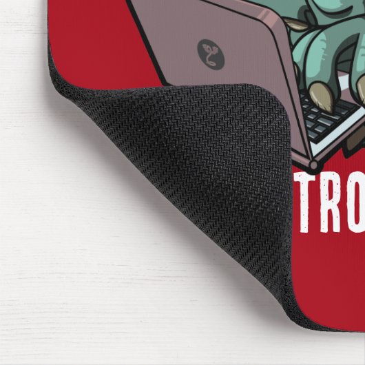 Funny Internet Troll beschäftigt Trolling Laptop C Mousepad (Ecke)