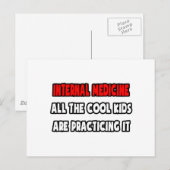 Funny Internist Shirts und Geschenke Postkarte (Vorne/Hinten)