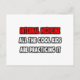 Funny Internist Shirts und Geschenke Postkarte