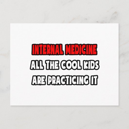 Funny Internist Shirts und Geschenke Postkarte (Vorderseite)
