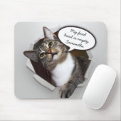Funny Interrupting Cat Personalisiert Mousepad (Mit Mouse)
