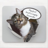 Funny Interrupting Cat Personalisiert Mousepad (Vorne)