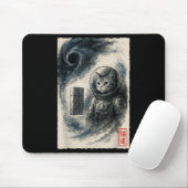 Funny Interstellar Cat Astronaut Kitten Space Sci- Mousepad (Mit Mouse)