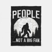 Funny Introvert Bigfoot People Not A Big Fan Dad J Fleecedecke (Vorderseite)