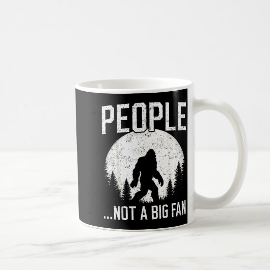 Funny Introvert Bigfoot People Not A Big Fan Dad J Kaffeetasse (Rechts)