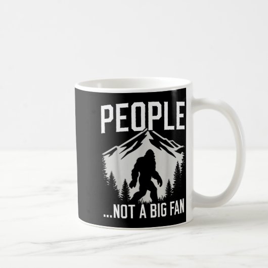 Funny Introvert Bigfoot People Not A Big Fan Dad J Kaffeetasse (Rechts)