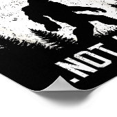 Funny Introvert Bigfoot People Not A Big Fan Dad J Poster (Ecke)