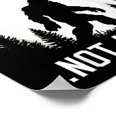 Funny Introvert Bigfoot People Not A Big Fan Dad J Poster (Ecke)