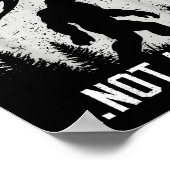 Funny Introvert Bigfoot People Not A Big Fan Dad J Poster (Ecke)