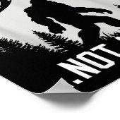 Funny Introvert Bigfoot People Not A Big Fan Dad J Poster (Ecke)
