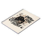 Funny Introvert Black Cat Notebook Notizblock (Linke Seite)
