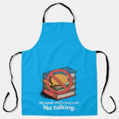 Funny Introvert Book Club "No Talking" Regel Schürze (Vorderseite)