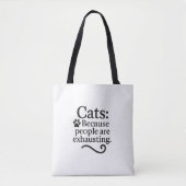 Funny Introvert Cat Lover Tasche (Vorderseite)