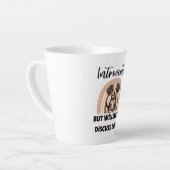 Funny Introvert Dog Lover Quote Milchtasse (Linke Ecke)