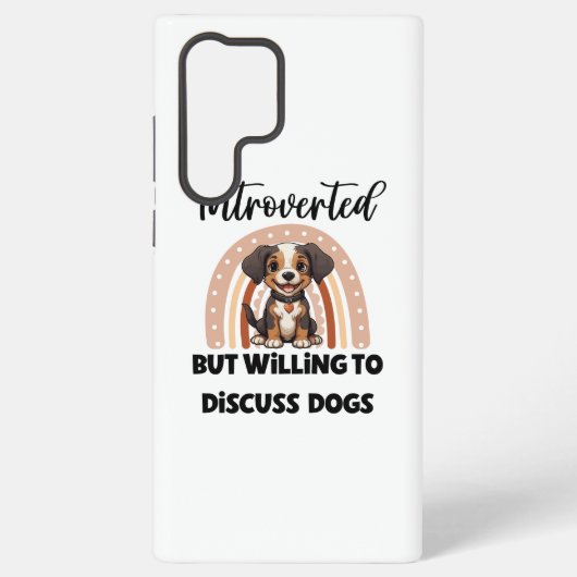 Funny Introvert Dog Lover Quote Samsung Galaxy Hülle (Rückseite)