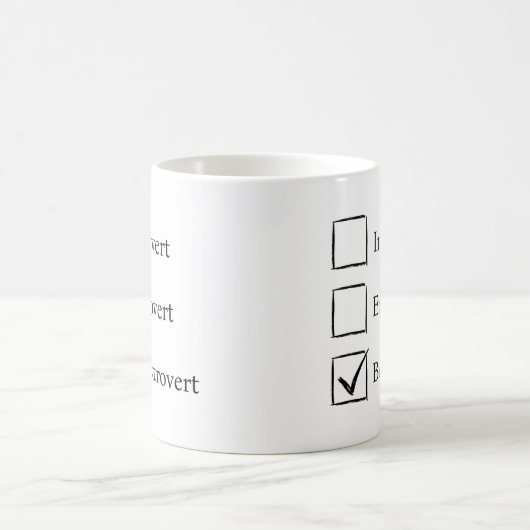 Funny Introvert Extrovert Booktrovert Kaffeetasse (Mittel)