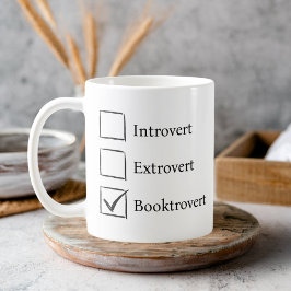 Funny Introvert Extrovert Booktrovert Kaffeetasse