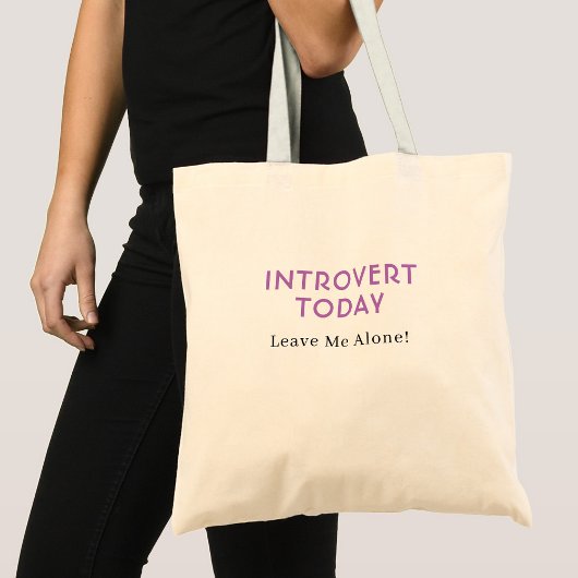 Funny Introvert & Extrovert Nachrichten, personali Tragetasche