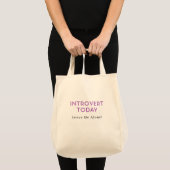 Funny Introvert & Extrovert Nachrichten Tragetasche (Vorderseite (Produkt))