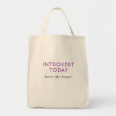 Funny Introvert & Extrovert Nachrichten Tragetasche (Vorne)