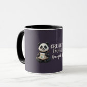 Funny Introvert Panda Mug – Creative in Isolation Tasse (Vorderseite Links)