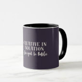 Funny Introvert Panda Mug – Creative in Isolation Tasse (VorderseiteRechts)