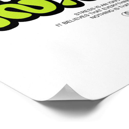 Funny Introvert "Social Anxiety" Quote Poster (Ecke)