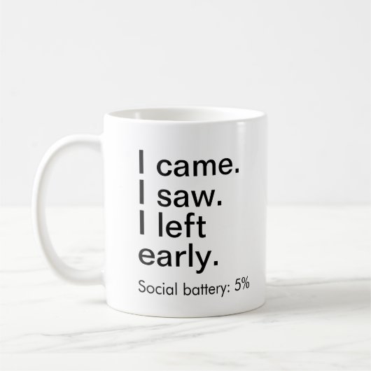 Funny Introvert Tasse (Links)