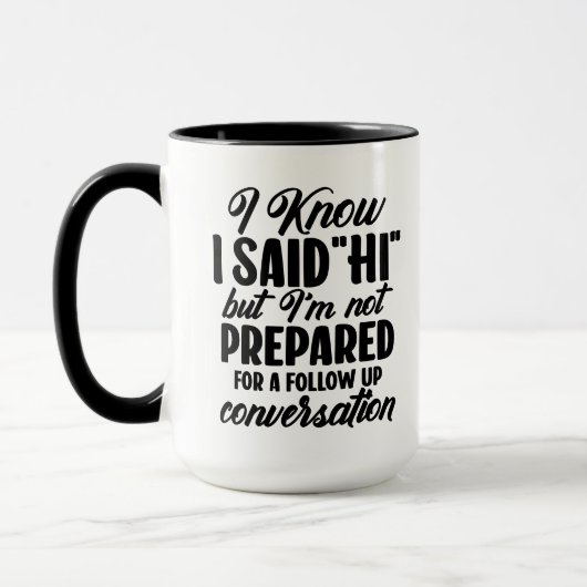 Funny Introvert Tasse (Links)