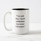 Funny Introvert Tasse | Individuelle Name-Geschenk (Links)