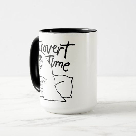FUNNY INTROVERT TIME TASSE (Vorderseite Links)