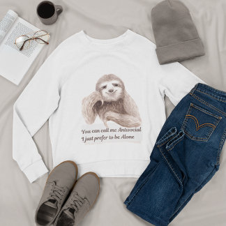 Funny Introvertieren antisozialen Spaß Wasserfarbe Sweatshirt