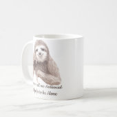 Funny Introvertieren antisoziales Zitat Wasserfarb Kaffeetasse (Vorderseite Links)