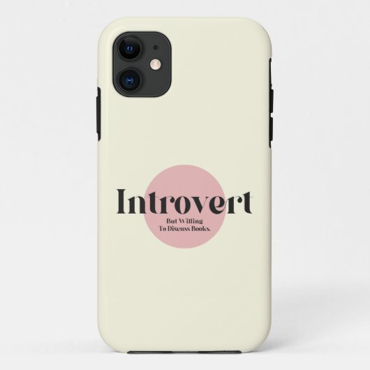 Funny Introvertierte aber bereit, Bücher zu diskut Case-Mate iPhone Hülle (Rückseite)
