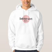 Funny Introvertierte aber bereit, Bücher zu diskut Hoodie (Vorderseite)